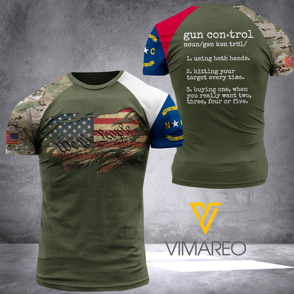 north carolina T SHIRT/HOODIE 3D PRINTED TL113 UNDER GUNN