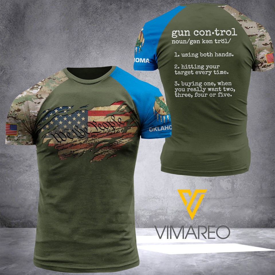 Oklahoma T SHIRT/HOODIE 3D PRINTED TL113 UNDER GUNN