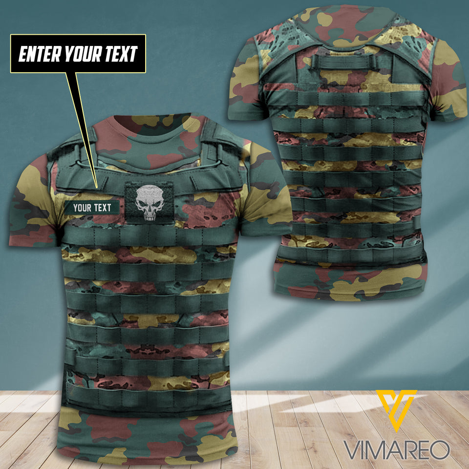 BELGIUM SOLDIER CUSTOMIZE T SHIRT 3D PRINTED VIKING