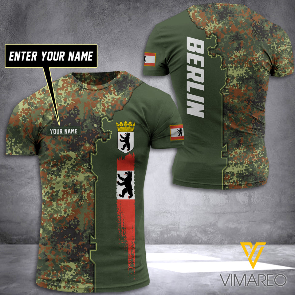 Berlin HALF CAMO CUSTOMIZE T SHIRT 3D PRINTED TMTL