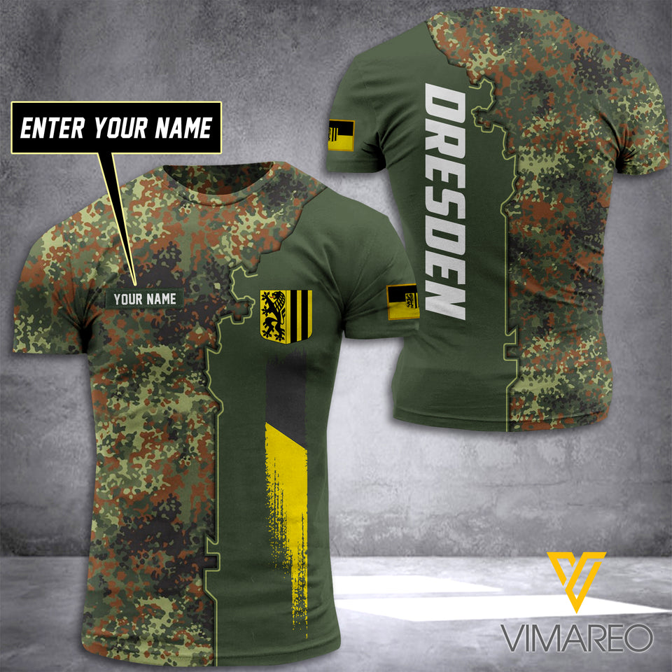 Dresden HALF CAMO CUSTOMIZE T SHIRT 3D PRINTED TMTL