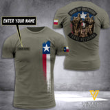 Texas VETERANS CUSTOMIZE T SHIRT 3D PRINTED TMTL BROTHER