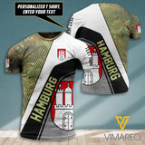 Hamburg CAMO CUSTOMIZE T SHIRT 3D PRINTED TL156