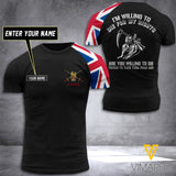 BRITISH ARMY CUSTOMIZE T SHIRT 3D PRINTED TMTL64