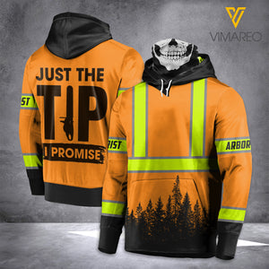 arborist MASK HOODIE 3D PRINTED LMT TIP
