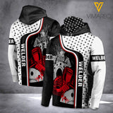 welder MASK HOODIE 3D PRINTED LMT DFL