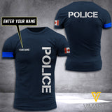 CANADA POLICE CUSTOMIZE T SHIRT/HOODIE 3D PRINTED TMT
