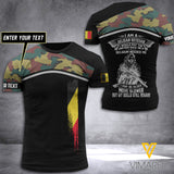 BELGIAN SOLDIER  CUSTOMIZE T SHIRT 3D PRINTED TMTL VETERAN