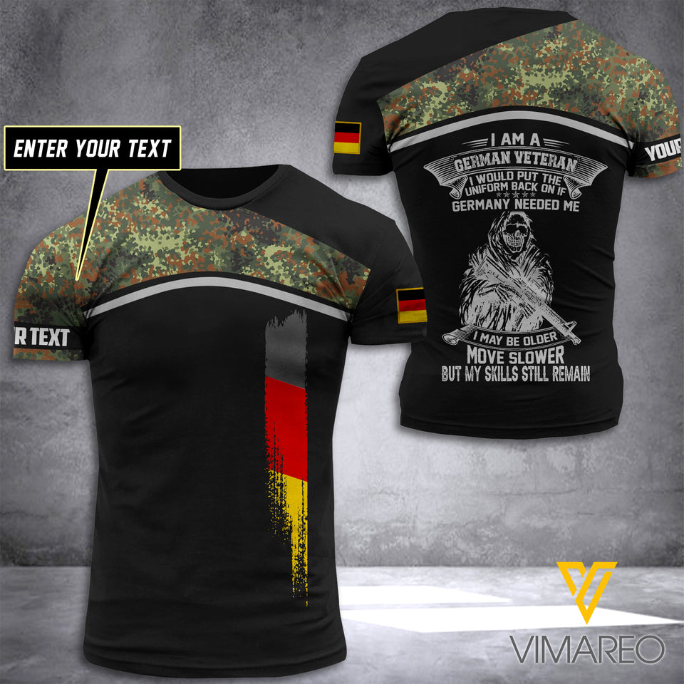 GERMAN SOLDIER  CUSTOMIZE T SHIRT 3D PRINTED TMTL VETERAN