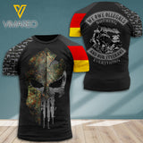 Germany VETERAN CAMO T SHIRT 3D PRINTED 712