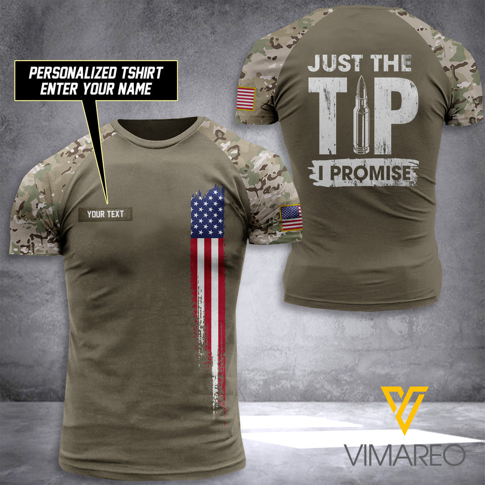 US ARMY CUSTOMIZE T SHIRT 3D PRINTED TL93