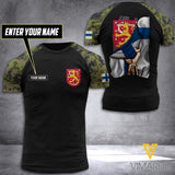 finland army CUSTOMIZE T SHIRT 3D PRINTED DKA