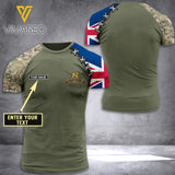 BRITISH CUSTOMIZE T SHIRT 3D PRINTED ZAQ