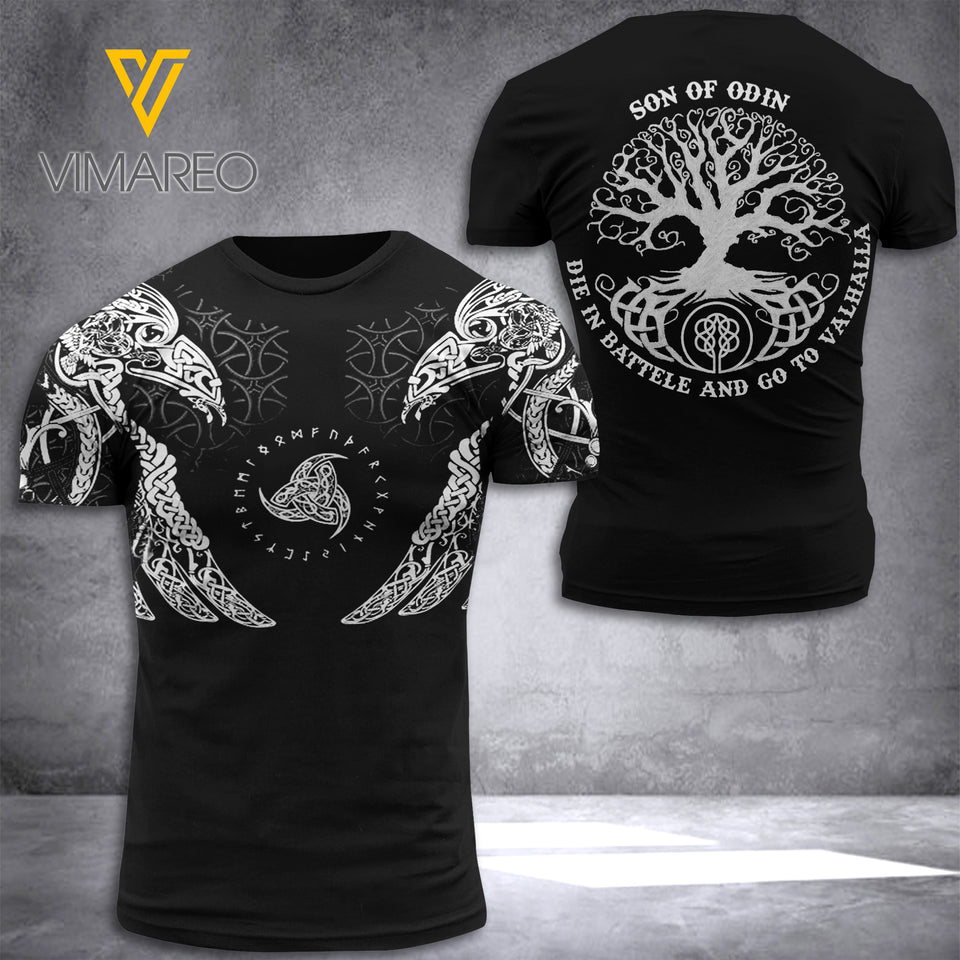 VIKING SON OF ODIN T SHIRT 3D PRINTED TMTl
