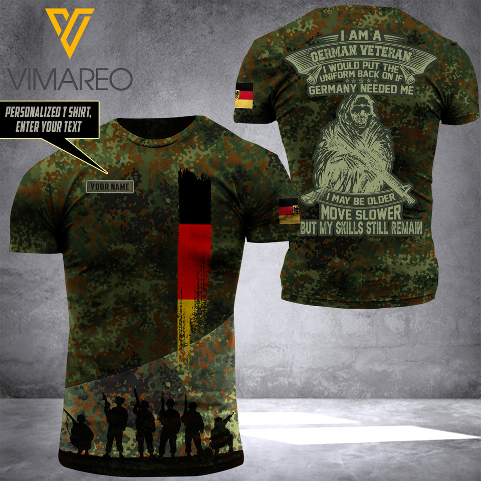 german CAMO CUSTOMIZE T SHIRT 3D PRINTED TMTL BROTHER