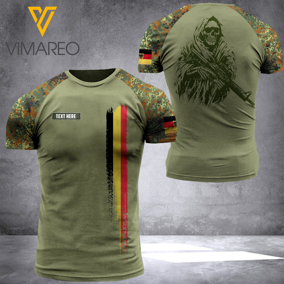 german SOLDIER  CUSTOMIZE T SHIRT 3D PRINTED TMTL74