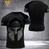 california blue line T SHIRT 3D PRINTED TMTL SOLDIER