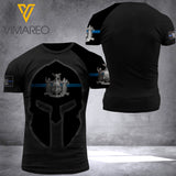 new york blue line T SHIRT 3D PRINTED TMTL SOLDIER