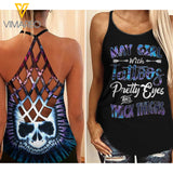 MAY GIRL Criss-Cross Open Back Camisole Tank Top SKTHIG