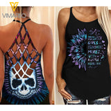 december GIRL Criss-Cross Open Back Camisole Tank Top SKSS