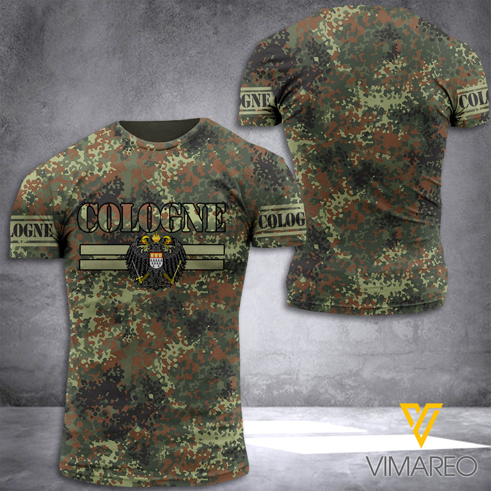 Cologne CAMO T SHIRT 3D PRINTED TMTL patriot