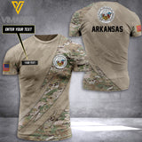 ARKANSAS CAMO CUSTOMIZE T SHIRT 3D PRINTED TL263