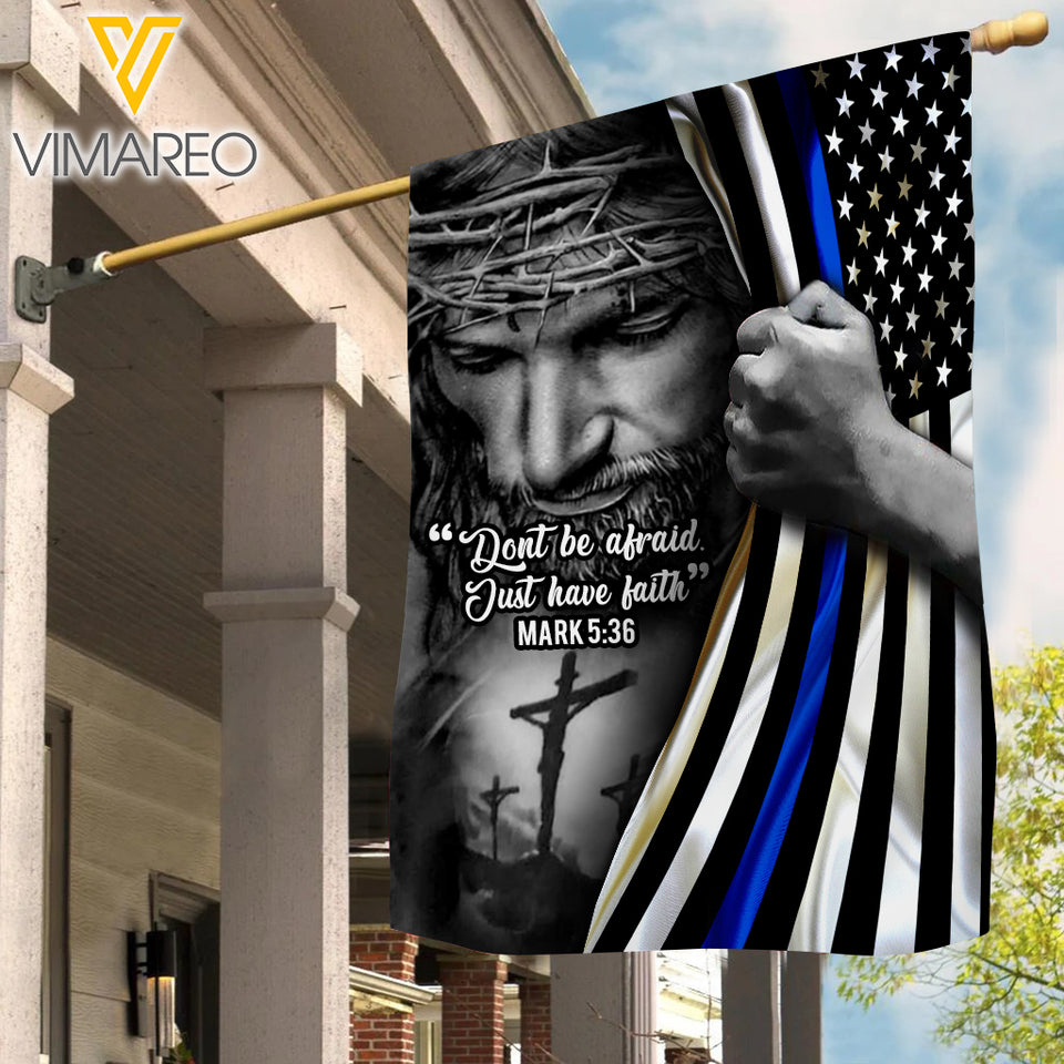 blue line Flag TMT JESUS