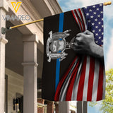 new york blue line Flag TMT