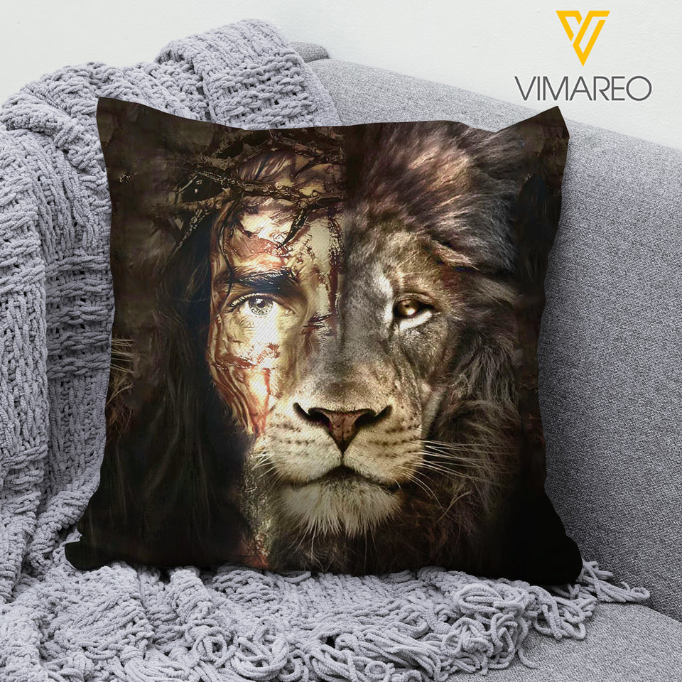 JESUS AND LION JESUS PILLOW PRINTED DEC-HC20