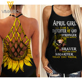 April Girl Criss-Cross Open Back Camisole Tank Top ZA2403