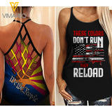 Arizona Flag girl Criss-Cross Open Back Camisole Tank Top 1504NGBA