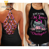 Bricklayer Criss-Cross Open Back Camisole Tank Top MAR-MA22