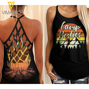 CAMPING BESTIES CRISS-CROSS TANK TOP