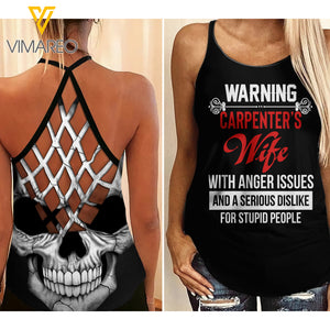 Carpenter's wife Cross Open Back Camisole Tank Top