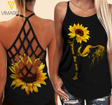 LOVE ELEPHANTS GIRL Criss-Cross Open Back Camisole Tank Top V2