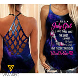 JULY Girl Criss-Cross Open Back Camisole Tank Top Legging 1703NGBA