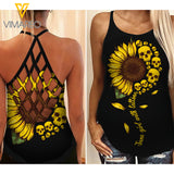 June Girl Criss-Cross Open Back Camisole Tank Top 1203 TMA