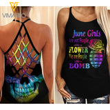 June Girl Criss-Cross Open Back Camisole Tank Top  ZA2903