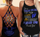 Kentucky lovein' Kinda girl-Criss-Cross Open Back Camisole Tank Top