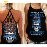 MONSTER GIRL CRISS-CROSS OPEN BACK CAMISOLE TANK TOP