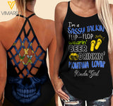 Montana lovein' Kinda girl-Criss-Cross Open Back Camisole Tank Top
