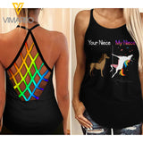 My Niece Criss-Cross Open Back Camisole Tank Top 0204