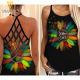 OCTOBER GIRL CRISS-CROSS OPEN BACK CAMISOLE TANK TOP