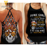 JUNE GIRL- THE BLACK SHEEP Criss-Cross Open Back Camisole Tank Top
