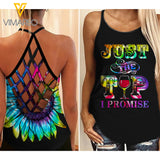 DRUNK Criss-Cross Open Back Camisole Tank Top TMTL