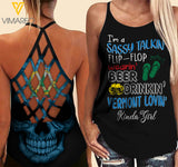 Vermont lovein' Kinda girl-Criss-Cross Open Back Camisole Tank Top