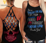 Wyoming lovein' Kinda girl-Criss-Cross Open Back Camisole Tank Top
