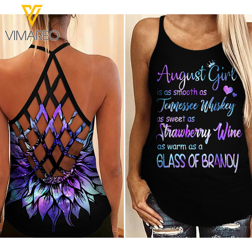 August Girl Criss-Cross Open Back Camisole Tank Top JUE-MA21