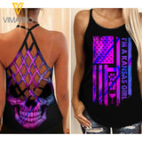 KANSAS GIRL CRISS-CROSS OPEN BACK CAMISOLE TANK TOP