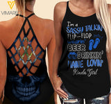 Maine lovein' Kinda girl-Criss-Cross Open Back Camisole Tank Top